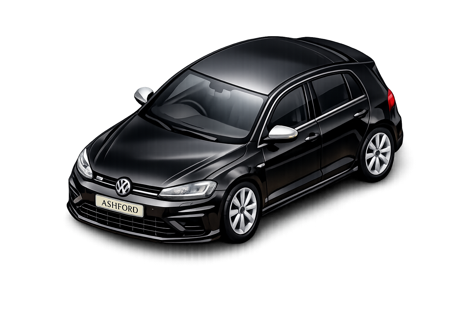 Black Volkswagen Golf